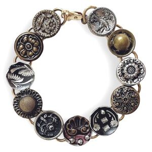Victorian Antique Button Bracelet